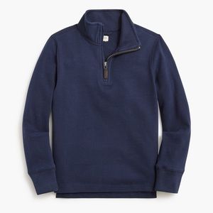 Crewcuts Boys’ Sueded Half Zip Popover Sweatshirt